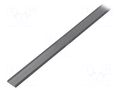 Cover for LED profiles; black; 1m; Kind of shutter: C; push-in TOPMET TOP-76320041S