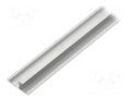 Profiles for LED modules; natural; L: 1m; WAY10; aluminium TOPMET TOP-WAY10/A-1M