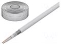 Wire: microphone cable; 2x0.35mm2; white; OFC; -15÷70°C TASKER TAS-C128-WHITE