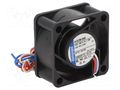Fan: DC; axial; 12VDC; 40x40x20mm; 12.5m3/h; slide; 7000rpm EBM-PAPST 412/2H-048