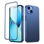 Joyroom 360 Full Case front and back cover for iPhone 13 + tempered glass screen protector blue (JR-BP927 blue), Joyroom 6941237161550 6941237161550