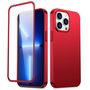 Joyroom 360 Full Case front and back cover for iPhone 13 Pro Max + tempered glass screen protector red (JR-BP928 red), Joyroom 6941237161659 6941237161659