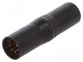 connector ADAPTER XLRM 5POLE  XLRM BLACK NEUTRIK NTR-NA5MM-B