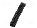 Protective tube; Size: 7; polyamide 6; black; L: 50m; PACOF PMA I-PACOF-07B