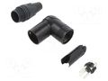 Connector: XLR; plug; male; PIN: 3; angled 90°; swivel; for cable NEUTRIK NTR-NC3MRX-BAG