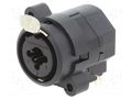 Connector: Jack 6,3mm + XLR; socket; female; angled 90°; THT; 3A NEUTRIK NTR-NCJ9FI-H