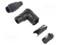 Connector: XLR; plug; female; PIN: 3; angled 90°; swivel; for cable NEUTRIK NTR-NC3FRX-B