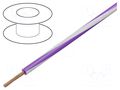 Wire; X05V-K; stranded; Cu; 0.5mm2; PVC; violet-white; 300V,500V LAPP X05V-K050VI/WH