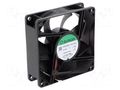 Fan: DC; axial; 24VDC; 80x80x25mm; 62.86m3/h; 30dBA; slide SUNON EF80252S2-A99