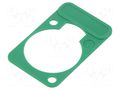 connector LETTERING PLATE GREEN NEUTRIK NTR-DSS-GREEN