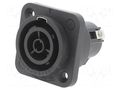 Connector: circular; socket; female; PIN: 3; for panel mounting NEUTRIK NTR-NAC3FPX-ST-TOP
