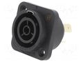 Connector: circular; socket; female; PIN: 3; for panel mounting NEUTRIK NTR-NAC3FPXWOTTOP