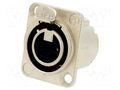 Connector: XLR; socket; female; PIN: 4; straight; with push button NEUTRIK NTR-NC4FD-LX