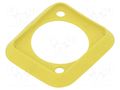 Accessory:  D-SIZE GASKET YELLOW NEUTRIK NTR-SCDP-4