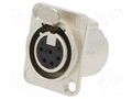 Connector: XLR; socket; female; PIN: 6; straight; with push button NEUTRIK NTR-NC6FD-LX