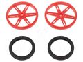 Wheel; red; Shaft: knurled; push-in,screw; Ø: 70mm; Shaft dia: 5.8mm POLOLU POLOLU-4926