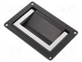 Holder; black and silver; H: 20mm; L: 91mm; W: 130mm; handle MENTOR MR-263.1