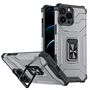 Crystal Ring Case Kickstand Tough Rugged Cover for iPhone 12 Pro black, Hurtel 5907769333040