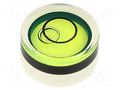 Spirit level; H: 7mm; Ømount.hole: 12mm; plastic; Body: white ELESA+GANTER GN2281-KT-12-G40-2