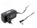 Power supply: switching; mains,plug-in; 12VDC; 1A; 12W; 83%; angled CELLEVIA POWER CLW-1212-W2E-EB-L