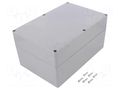 Enclosure: multipurpose; X: 160mm; Y: 240mm; Z: 120mm; ABS; IP68 GAINTA A3019-IP68