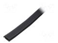 Hole and edge shield; PVC; L: 10m; black; H: 15mm; W: 12mm RST ROZTOCZE UT-3.8-10M