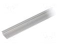 Profiles for LED modules; natural; L: 2m; GROOVE10; aluminium TOPMET TOP-GROOVE10/A-2M