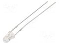 LED; green; 3mm; candle light effect; 12000÷14000mcd; 30°; 20mA OPTOSUPPLY OSG5DK3131A