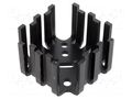 Heatsink: extruded; SOT32,TO3,TO66,TO9; black; L: 46mm; W: 46mm ALUTRONIC FI321/SE