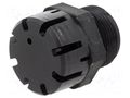 Pressure compensation device; polyamide; black; Thread: M25 HUMMEL HUMMEL-1213250150