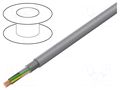 Wire; LiY-CY; 7x0.5mm2; shielded,tinned copper braid; PVC; grey HELUKABEL LIY-CY7X0.5