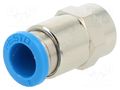 Push-in fitting; straight; -0.95÷6bar; Gasket: NBR caoutchouc; QS FESTO QSF-1/8-8-B