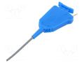 Clip-on probe; pincers type; 1A; 60VDC; blue; 0.8mm; 30VAC ELECTRO-PJP PJ6606-080-BL