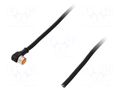 Cable: for sensors/automation; M8; PIN: 4; angled; 2m; plug; 60VDC LUTRONIC 080504002-2M