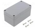 Enclosure: multipurpose; X: 65mm; Y: 115mm; Z: 55mm; ABS; light grey GAINTA A308-IP68