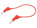 Connection cable; 32A; banana plug 4mm,both sides; Len: 0.25m STÄUBLI XZG425/0.25-22