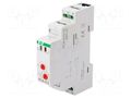 Timer; 0,1s÷24days; SPDT; 16A; 230VAC; for DIN rail mounting; IP20 F&F PCR-513-16