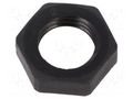 Nut; Thread: metric; polyamide; PMAFIX MN; black; Pitch: 1.5; 17mm PMA I-BMN-M12