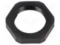 Nut; Thread: PG; polyamide; PMAFIX MN; black; 27mm; Thread: PG13,5 PMA I-BMN-13