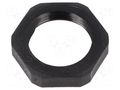 Nut; Thread: PG; polyamide; PMAFIX MN; black; 27mm; Thread: PG13,5 PMA I-BMN-13