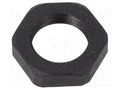 Nut; Thread: PG; polyamide; PMAFIX MN; black; 22mm; Thread: PG9 PMA I-BMN-09