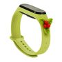 Strap Xmas Wristband for Xiaomi Mi Band 4 / Mi Band 3 Christmas Silicone Strap Bracelet Green (Mistletoe), Hurtel 5907769331008 5907769331008