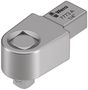 7773 A Square drive insert, 9x12 mm, 9x12x1/4"x44,0, Wera 05078200001