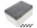 Enclosure: multipurpose; X: 130mm; Y: 180mm; Z: 90mm; TK PS; grey SPELSBERG TK-PS-1813-9-TO