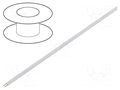 Wire; LiYz; 2x0.08mm2; 60V; Package: 100m; Cu; stranded; white DONAU ELEKTRONIK D-114-55-100