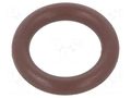 O-ring gasket; FPM; Thk: 1.5mm; Øint: 6mm; brown; -20÷200°C ORING USZCZELNIENIA TECHNICZNE O-6X1.5-80-FPM-BR