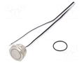 Switch: vandal resistant; Pos: 2; SPST-NO; 50mA/24VDC; IP65; white ONPOW MTA22F-10EYW24VS