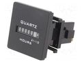 Counter: electromechanical; working time; mechanical indicator TRUMETER 722-0030