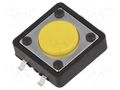 Microswitch TACT; SPST-NO; Pos: 2; 0.05A/12VDC; SMT; none; 1.6N NINIGI TACTMS-24N/O