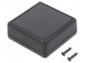 Enclosure: multipurpose; X: 66.5mm; Y: 66.5mm; Z: 28mm; ABS; black GAINTA G515B